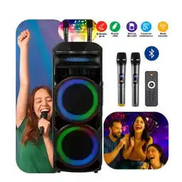 Falabella Torre De Sonido Ch-2198 Con Micrófonos Control Remoto oferta