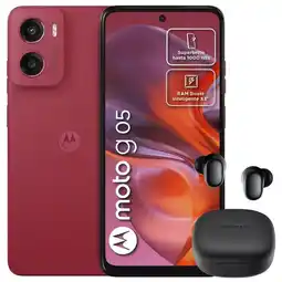 Falabella Celular Moto G05 128GB/4GB Rojo + Buds 6 Play Blk oferta