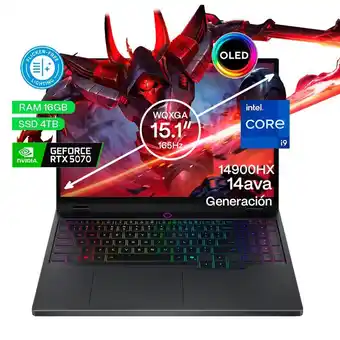 Falabella Portátil Gamer Legion Core i9 16GB SSD 4TB RTX5070 8GB oferta
