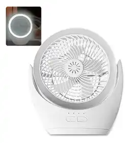 Falabella Ventilador De Mesa Con 3 Velocidades Luz Led Y Aromaterapia oferta