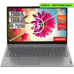 Falabella PORTATIL V15 AMD RYZEN 5 7520U SSD 2TB RAM 16GB 15,6 FHD oferta