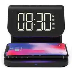 Falabella Reloj Cargador Inalámbrico Supersonic SC-6035QUV Luz UV oferta