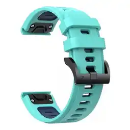 Falabella Pulso 26mm Correa Garmin Fenix 5x 6x 7x Easy Fit Turquesa y negro oferta