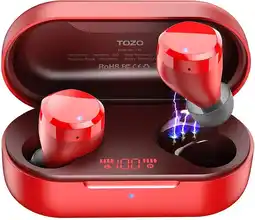 Falabella Auriculares T12 TWS Bluetooth Control táctil estuche carga Rojo oferta