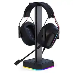 Falabella Soporte Base Para Auriculares Diademas Gamer Con Luz Rgb Usb oferta