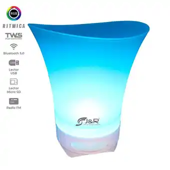 Falabella HIELERA PARLANTE BLUETOOTH RGB ACRILICO oferta