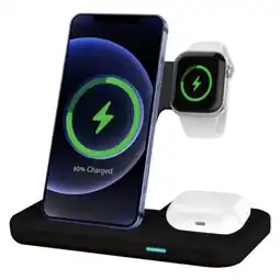 Falabella Base De Carga Inalámbrica 3 En 1 A80 Para Dispositivos oferta
