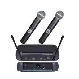 Falabella Kit 2 Microfonos Inalambricos Uhf Karaoke Receptor oferta