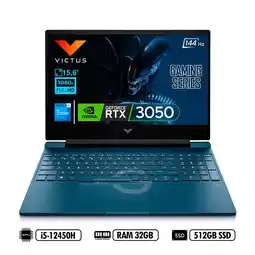 Falabella Portátil Victus FHD 144Hz 15-Fa0021la Intel i5-12450H RAM 32GB DDR4 512GB SSD NVIDIA RTX 3050 4GB oferta
