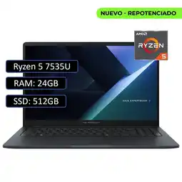 Falabella PORTATIL EXPERTBOOK AMD RYZEN 5 7535U RAM 24GB DDR5 / SSD 512GB / WIN11 PRO 14 oferta