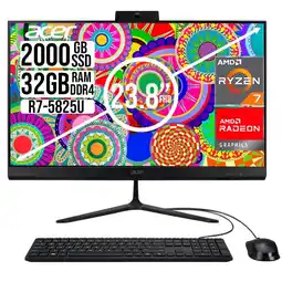 Falabella TODO EN UNO AMD RYZEN 7 5825U SSD 2TB RAM 32GB 23,8 FHD oferta