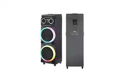 Falabella Parlante Sonido Torre Ndr-2102 Rgb Color Negro Con Mic oferta