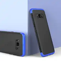 Falabella Funda Carcasa Estuche Protector Para Samsung S8 Plus Negro con Azul oferta