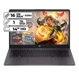 Falabella PORTATIL 245 G10 AMD RYZEN 3 7330U 16GB RAM 1TB SSD PANTALLA 14" HD oferta