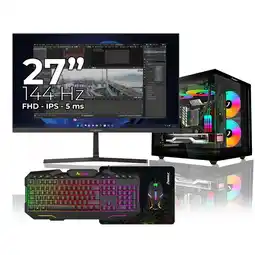 Falabella Computador Gamer Ryzen 5 5600GT RAM 16GB SSD 512GB Monitor 27 Pulgadas 100Hz oferta