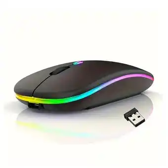 Falabella Mouse Gamer Inalámbrico Wifi Bluetooth Iluminacion RGB - Negro oferta