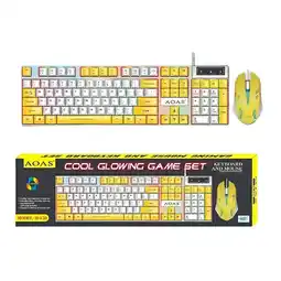 Falabella Combo Teclado y Mouse Gamer Alambrico RGB M-450 oferta