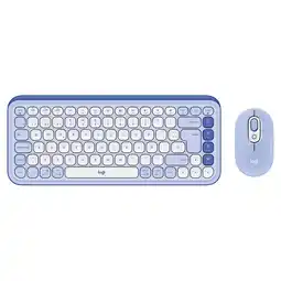 Falabella Combo Teclado y Mouse Pop Icon Lila y Blanco oferta