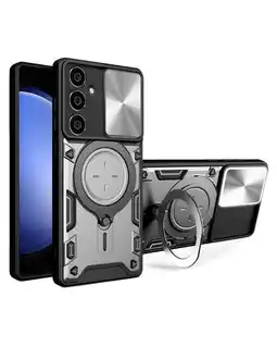 Falabella Estuche Proteccion Camara Con Soporte Compatible Samsung S23 FE Gris oferta