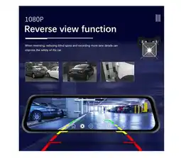 Falabella Espejo Retrovisor Con Cámara Táctil 9.66 Inch Dvr 1080p P2 oferta