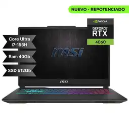 Falabella PORTATIL - INTEL ULTRA 7 155H - RAM 40GB DDR5 - SSD 512GB - 15.6 - VIDEO RTX 4060 8GB oferta