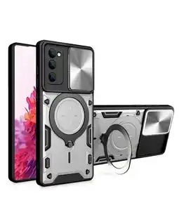 Falabella Funda Prot Camara Con Soporte Compatible Samsung S20 Fe Gris oferta