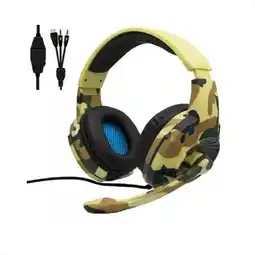Falabella Audífonos Diadema Gamer Camuflado Komc G305 oferta
