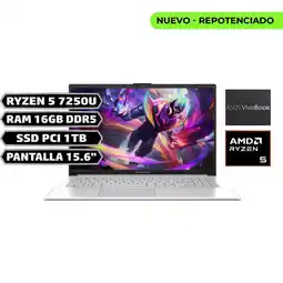 Falabella PORTATIL E1504FA AMD RYZEN 5 7520U RAM 16GB LPDDR5 SSD 1TB PANT 15,6 oferta