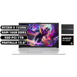 Falabella PORTATIL E1504FA AMD RYZEN 5 7520U RAM 16GB LPDDR5 SSD 1TB PANT 15,6 oferta