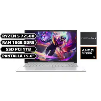 Falabella PORTATIL E1504FA AMD RYZEN 5 7520U RAM 16GB LPDDR5 SSD 1TB PANT 15,6 oferta