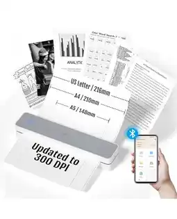 Falabella Impresora Térmica Portátil Recargable A4 Inalámbrica oferta