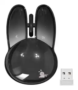 Falabella Mouse Inalámbrico Conejo Ligero Color Negro oferta