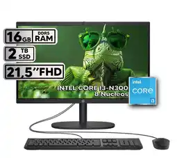 Falabella TODO EN UNO INTEL CORE I3-N300 16GB RAM 2TB SSD PANTALLA 215 FHD BLACK oferta