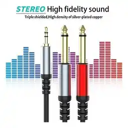 Falabella Cable de Audio 3.5 mm a 2 x 6.35 mm Estéreo Profesional oferta