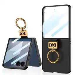 Falabella Estuche GKK Leather Anillo Deluxe + Glass para Samsung Z Flip7 Negro oferta
