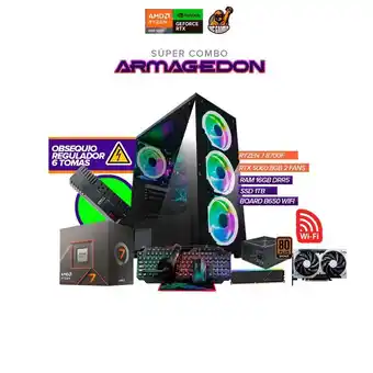 Falabella Torre Gamer Ryzen 7 8700F / RAM 16GB / SSD 1TB / Board B650 WIFI / RTX 5060 8GB oferta