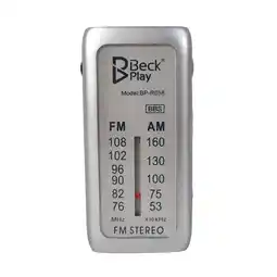 Falabella Radio Bolsillo AM FM Audifonos Beck Play BP-R058 Gris oferta