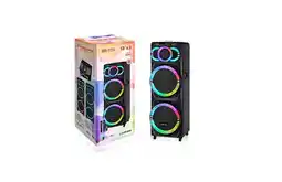 Falabella Parlante De Sonido Torre Ndr-2270 Color Negro Con Mic oferta