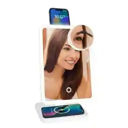 Falabella Espejo Led 10x 180° Cargador Inalámbrico Bluetooth Parlante oferta