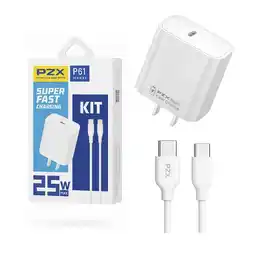 Falabella Cargador Tipo C A Tipo C Carga Rápida 25w PZX P61 oferta