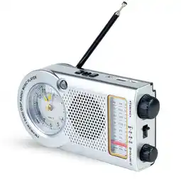 Falabella Radio AMFMSW Largo Alcance con Reloj Antena Bluetooth USB Gris oferta