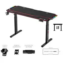 Falabella Escritorio Electrico Ajustable Jyr Kronos Jr600 140cm RGB oferta