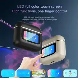 Falabella Audifonos Bluetooth Pro5 - 44Horas CON PANTALLA TÁCTIL BLANCO oferta