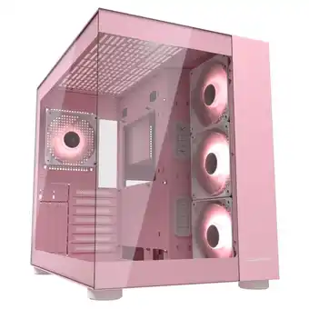 Falabella Caja Gamer Atx FV150 Pink+ 4 Fans Argb oferta