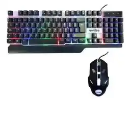Falabella Combo Gamer Weibo WB-550 Teclado Iluminado RGB + Mouse con Cable oferta