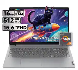 Falabella Portatil V15 G4 Ryzen 5 7520U 16gb Ram 512gb Ssd 15.6 FHD Gris oferta