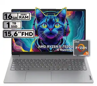 Falabella Portatil V15 G4 Ryzen 5 7520U 16gb Ram 1tb Ssd 15.6 FHD Gris oferta