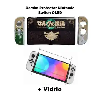 Falabella Acrilico Diseño Tears + Vidrio Protector Para Switch Oled oferta