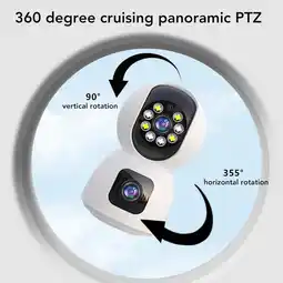 Falabella Cámara De Seguridad Doble Lente Wifi gira 360° oferta