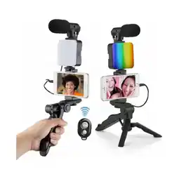 Falabella Estabilizador Camara Celular Luz Rgb Micrófono Con Control oferta